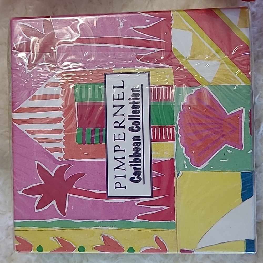 NEW Pimpernell Caribbean collection Barbados Drink Coasters  Set of 6 SEALED Box